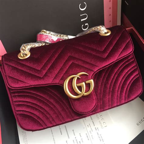 red gucci marmont bag velvet|gucci marmont price increase.